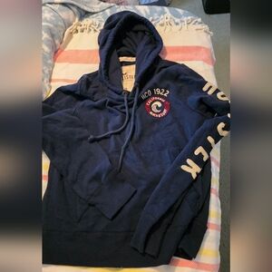 Vintage Hollister Men's Navy Hoodie Size M Like New Excellent Condition